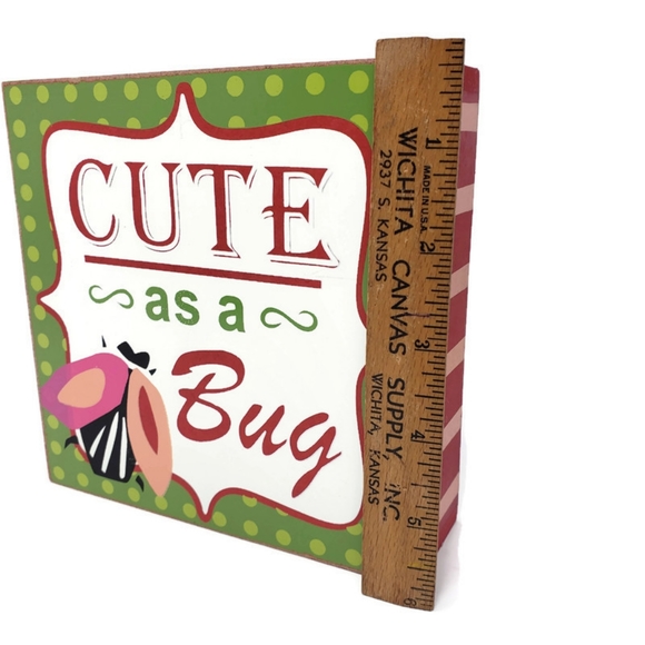 Bundle of Cute as a Bug Sign & Vintage Beanie Baby with tag - Picture 4 of 8